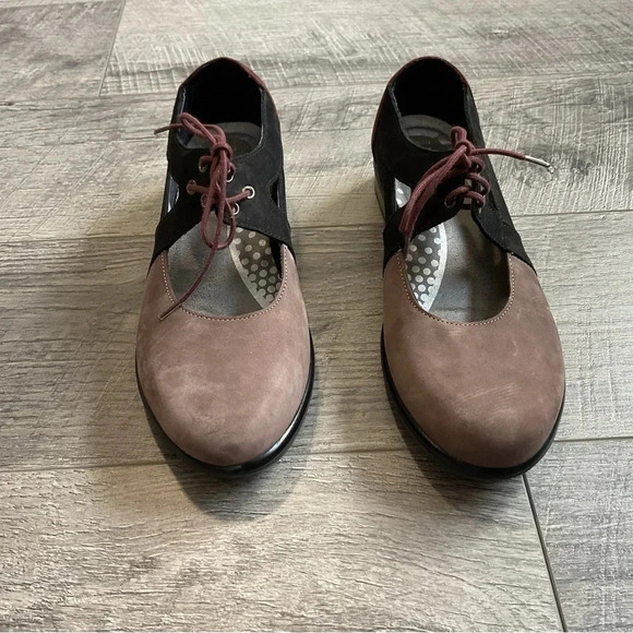 Naot Alisio Colorblock Suede Lace Up Loafer Size 36 - Picture 2 of 10